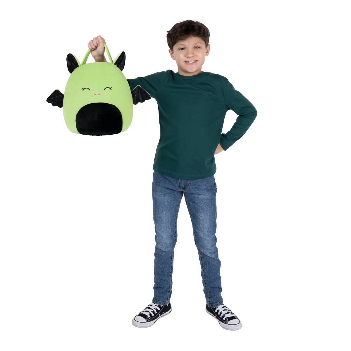Squishmallows Leap the Bat Halloween Trick or Treat Pail Green | Target