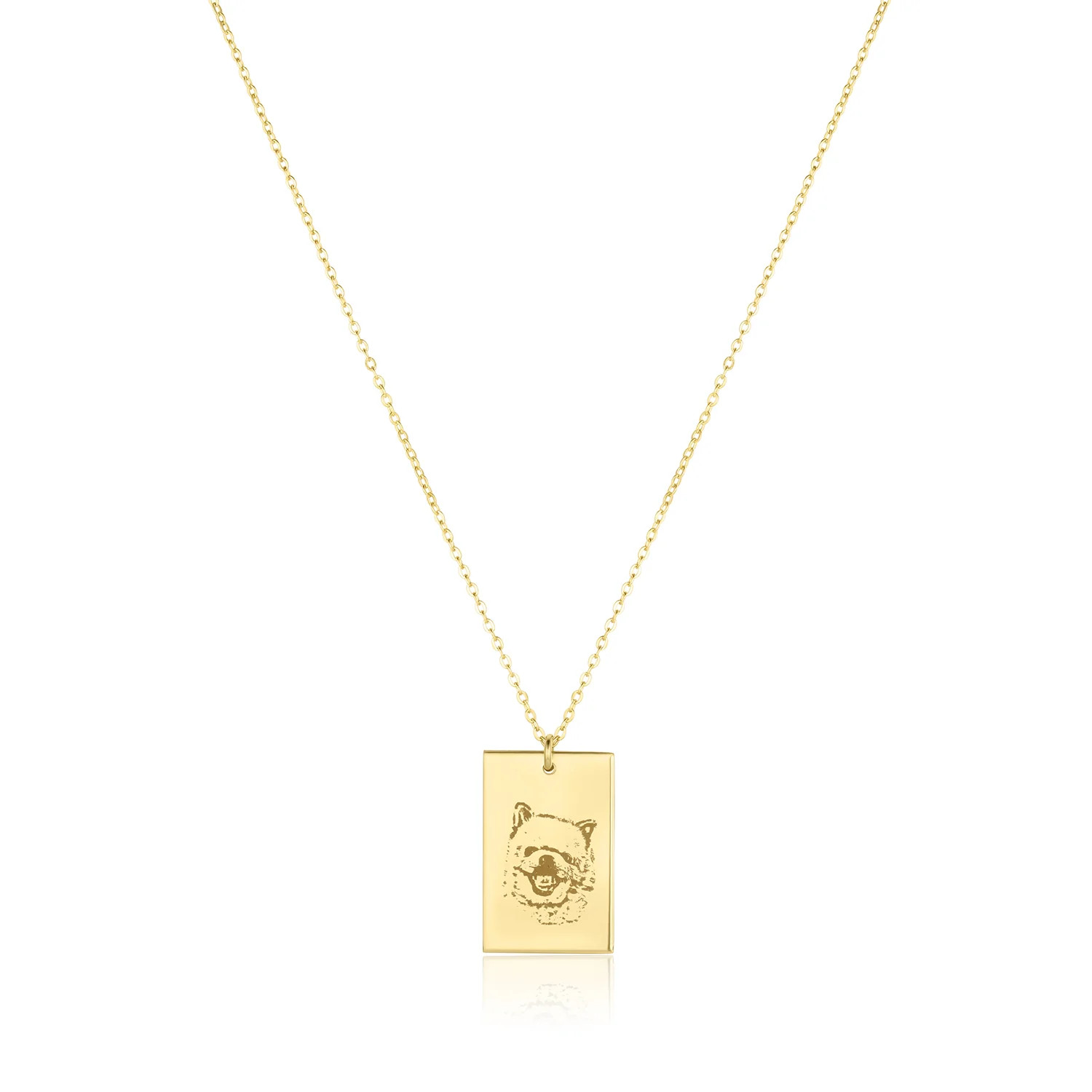 Pet Portrait Necklace | Set & Stones