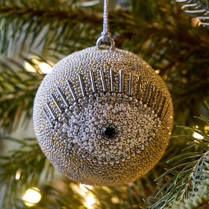 Beaded Ball Evil Eye Ornament | West Elm (US)
