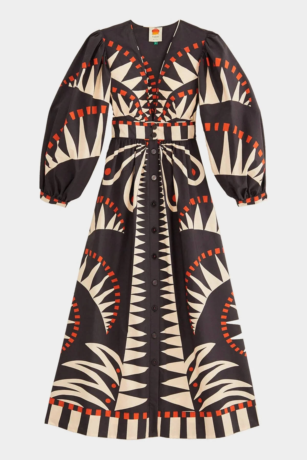 Black Coconut Grove Puff Sleeve Maxi Dress | Shop Olivia