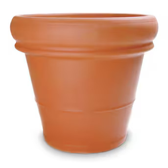 Pennington 18.0-in W Large Orange Clay Outdoor Planter with Drainage Holes | Lowe's