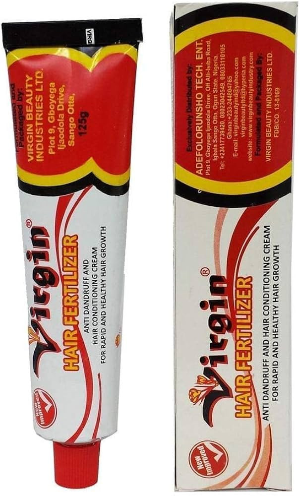 Virgin Hair Fertilizer Creme For Rapid Hair Growth 125g New and Improved | Amazon (US)