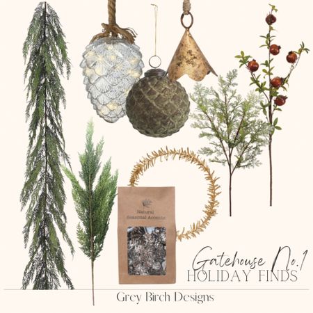 These are some of my favorite holiday finds from Gatehouse this season! I’m planning to incorporate most of these into my living room fireplace garland. 

#LTKhome #LTKfindsunder100 #LTKHoliday