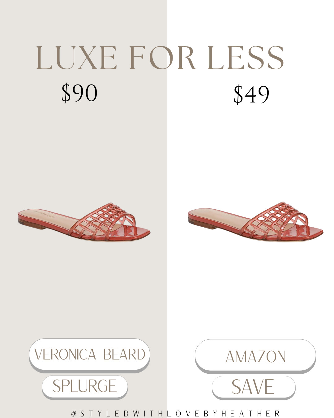 ✨ Luxe for Less: Chic Summer Slides ✨

Love the look of these Veronica Beard woven slides but not the price tag? This Amazon version gives the same strappy woven design, sleek silhouette, and polished summer vibe for way less.

Perfect for everyday wear, vacation outfits, beach days, and effortless summer styling.

Stylish, versatile, and an easy throw-on sandal that elevates any look—without the splurge.

Shop the splurge vs. save on my LTK 🤍✨

 

 #LTKootd #LTKstorytime #LTKSwim