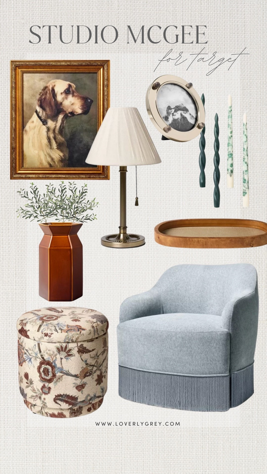 Studio McGee for Target just dropped their newest fall preview collection and it’s SOO GOOD! How pretty is this velvet blue chair and floral ottoman?!

#LTKHome