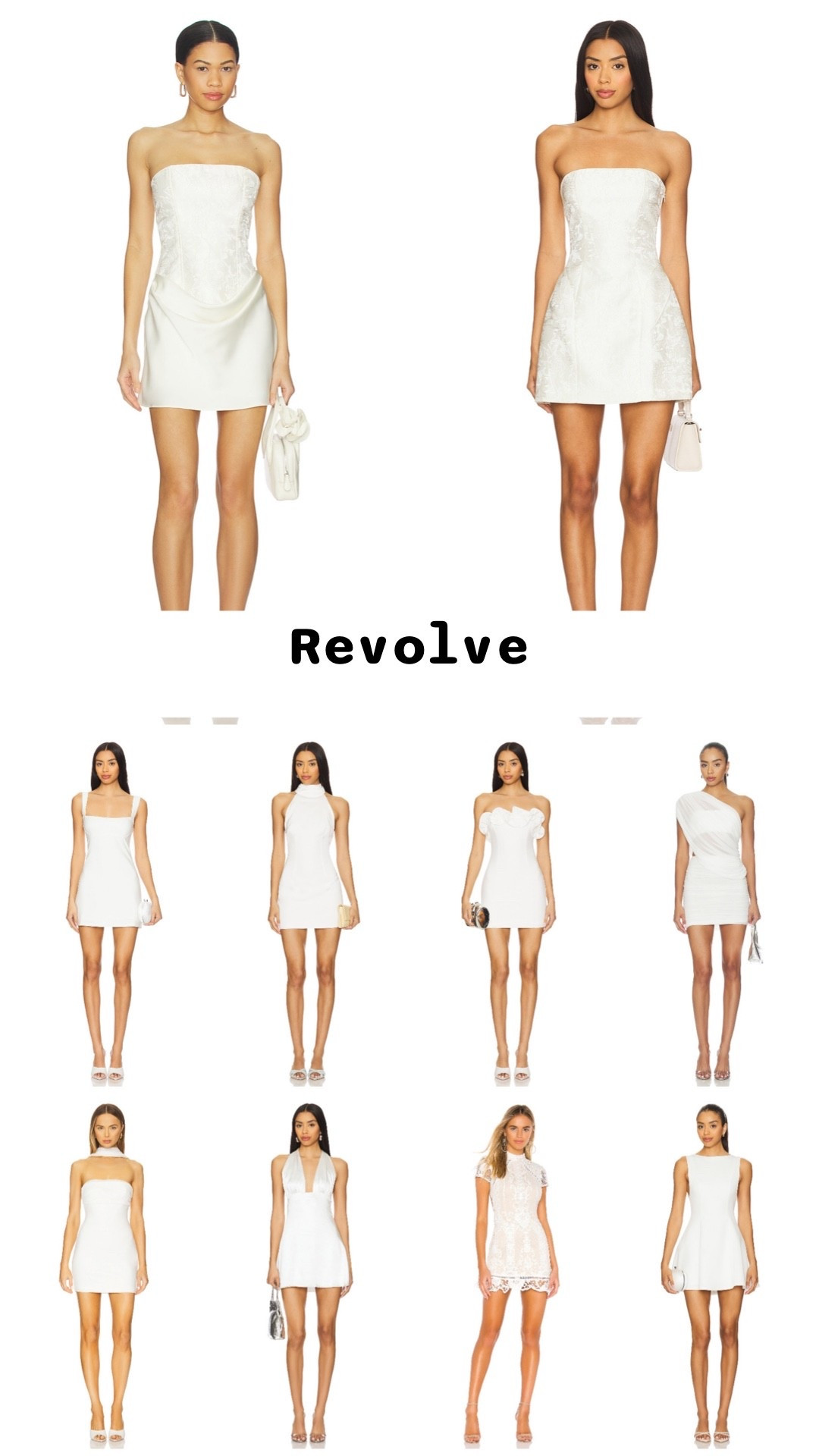 White mini dresses from Revolve under $100. 

Bridal shower dress, engagement photo shoot, bachelorette party, summer dresses, bachelorette weekend, honeymoon packing, welcome party.

#LTKWedding #LTKSeasonal