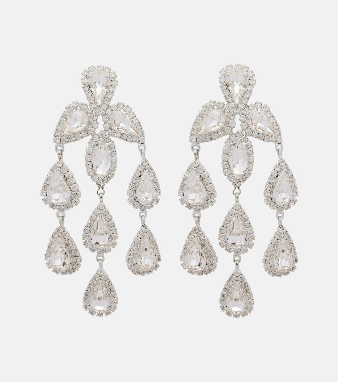 Crystal-embellished drop earrings | Mytheresa (INTL)