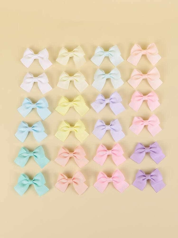 24pcs Baby Bow Decor Alligator Clip | SHEIN