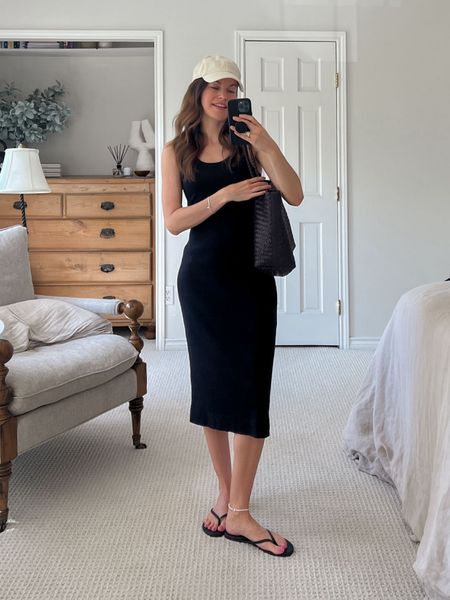 Love this simple black rib tank dress from Everlane for the summer. Wearing XS. Don’t miss the similar Quince dress I’ve linked too — it’s $39!

#LTKStyleTip #LTKFindsUnder100