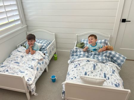 Toddler boy room decor. Blue and white. 💙🤍 

#LTKbaby #LTKhome #LTKkids