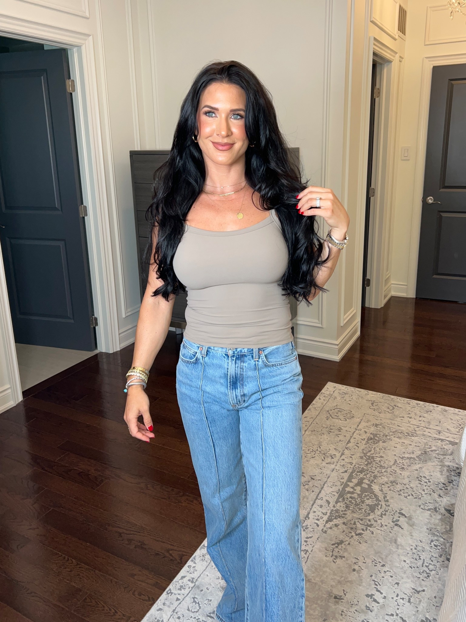 Aritzia tank + jeans 👖🦋 

#LTKStyleTip #LTKSaleAlert