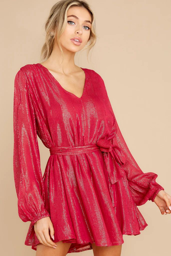Namita Marbella Burgundy Dress | Red Dress 
