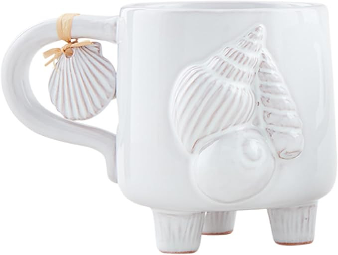 Mud Pie Conch Footed Sea Mug; 12 oz | Amazon (US)