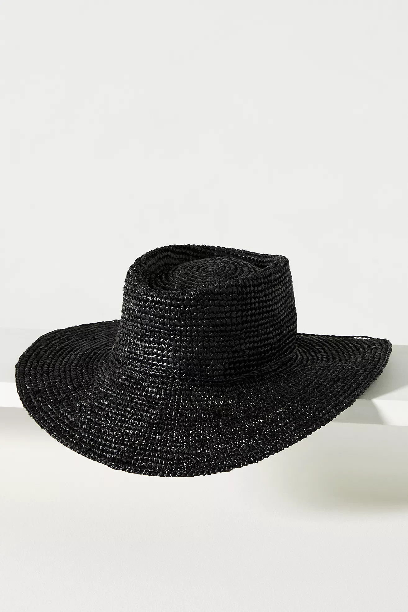 San Diego Hat Co. Crochet Raffia Boater | Anthropologie (US)