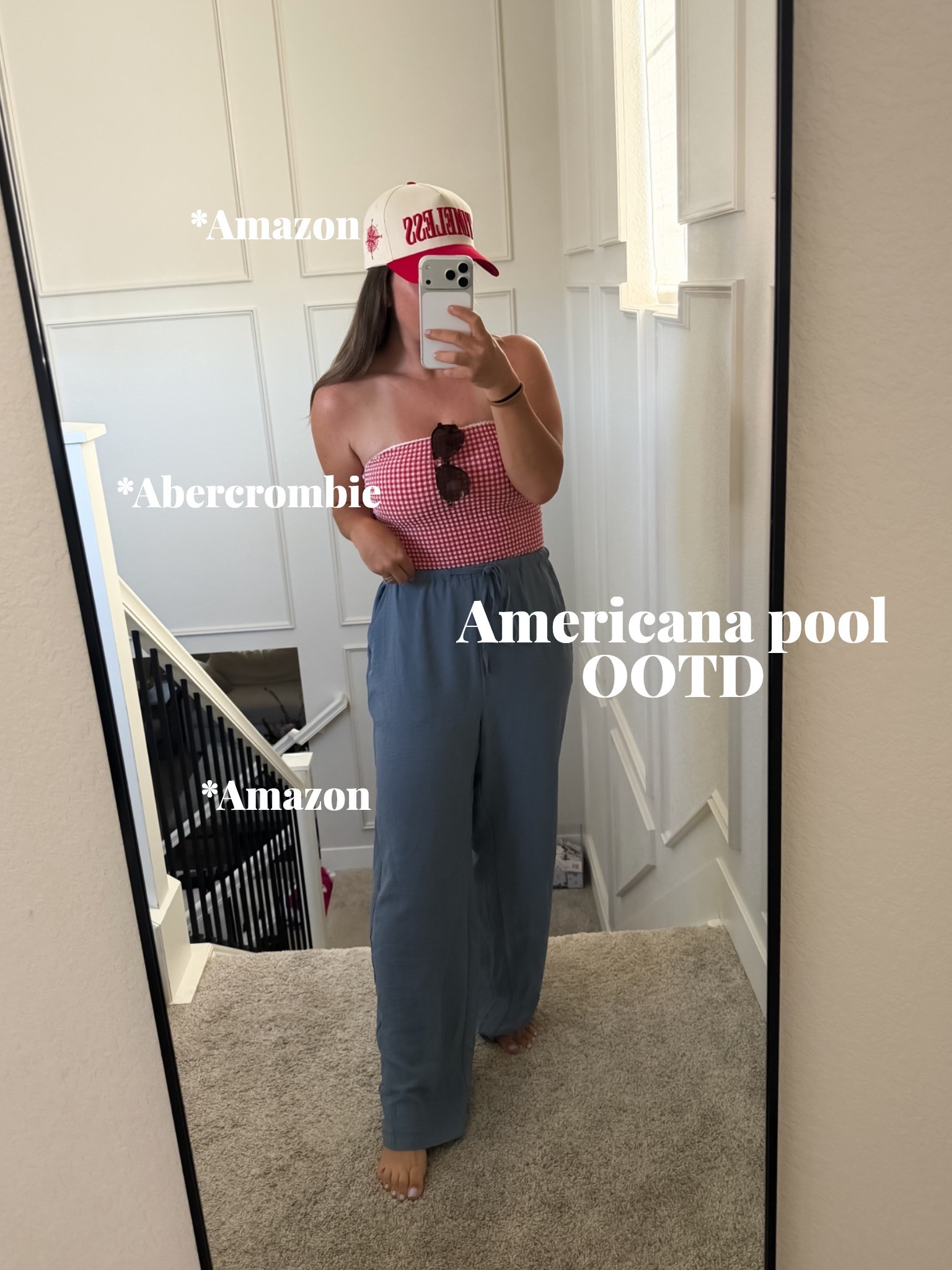My new go to pool outfit! This swimsuit (size M) fits so well and these linen pants (size M) are a great dupe to the expensive ones! #amazon #abercrombie #mom #momootd #momoutfit #pooloutfit #swimsuit #poolcoverup #summer #pool

#LTKmomlife #LTKSwim #LTKootd