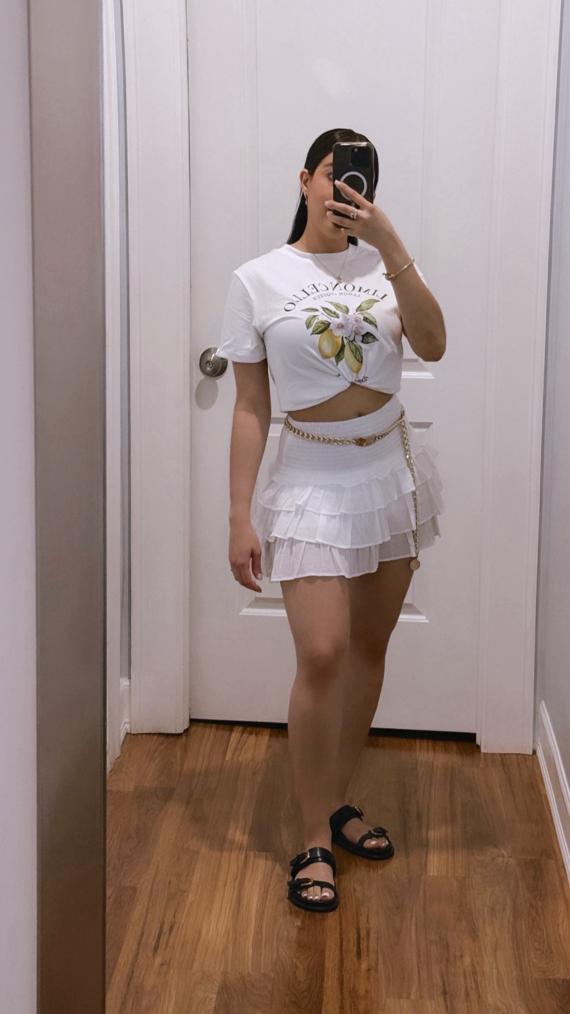 T-shirt XS
Skirt S

#LTKSaleAlert #LTKPetite #LTKParties