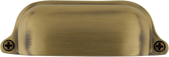Nostalgic Warehouse 761757 Cup Pull Farm Large in Polished Brass Cabinet Hardware | Amazon (US)