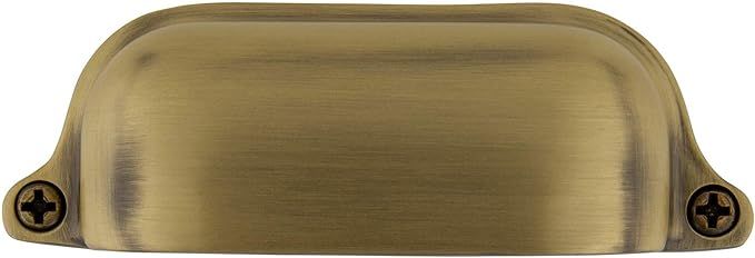Nostalgic Warehouse 761752 Cup Pull Farm Large in Antique Brass Cabinet Hardware | Amazon (US)
