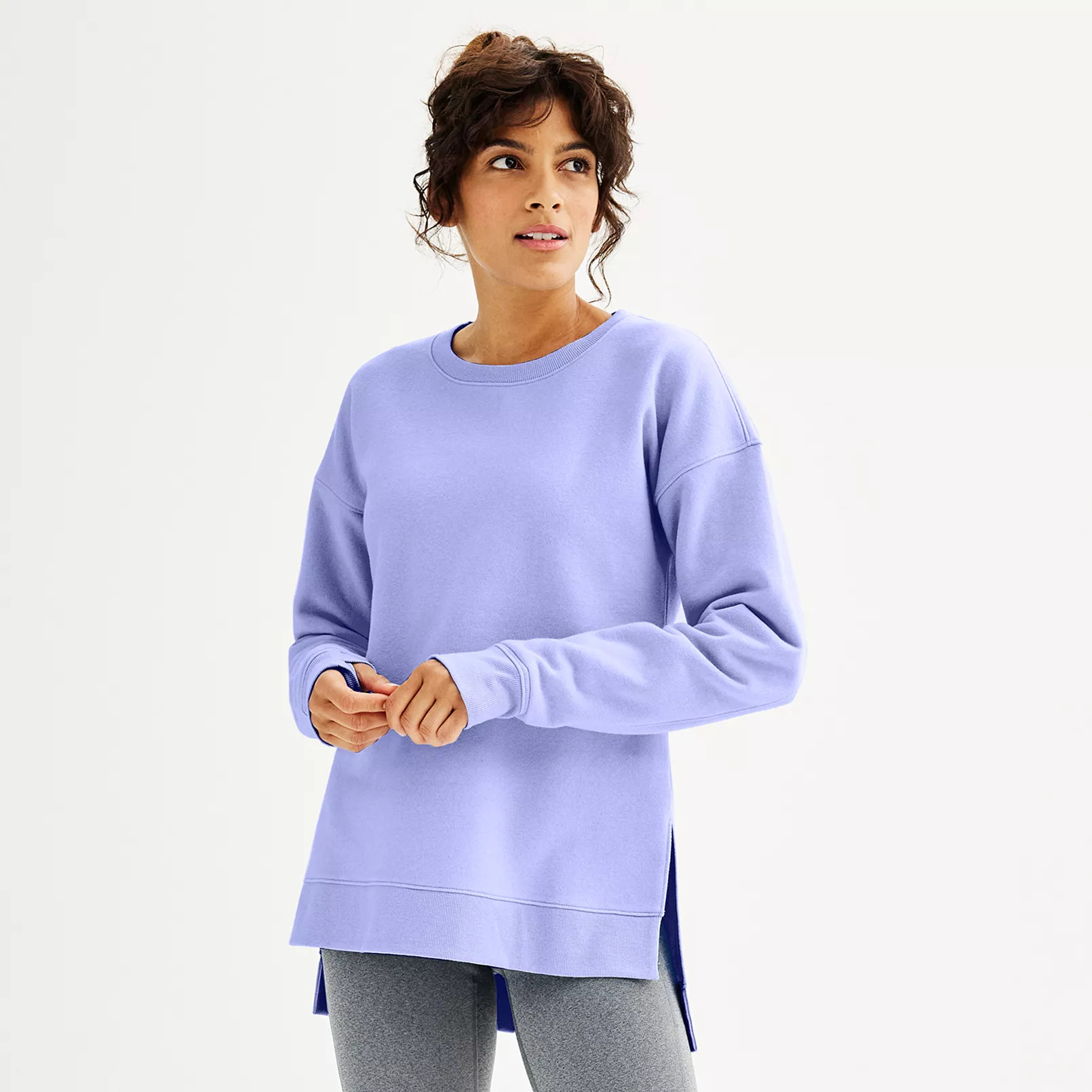 Women's Tek Gear® High Slit Ultrasoft Fleece Tunic | Kohl's