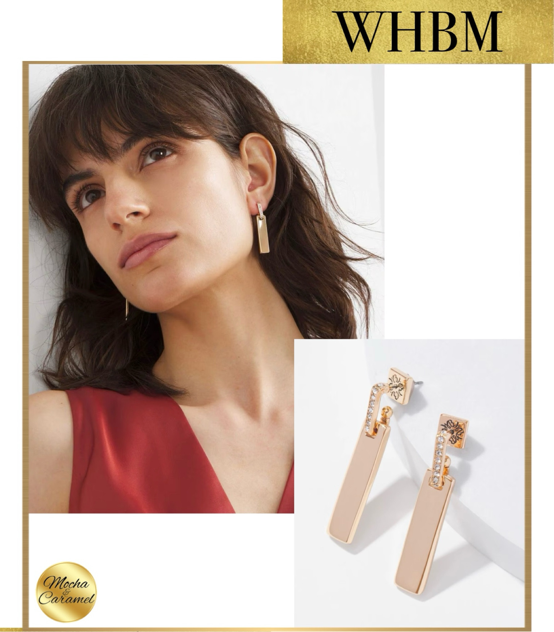 White House Black Market • Gold Pave Link Drop Earrings

#LTKstyletip #LTKworkwear #LTKSeasonal
