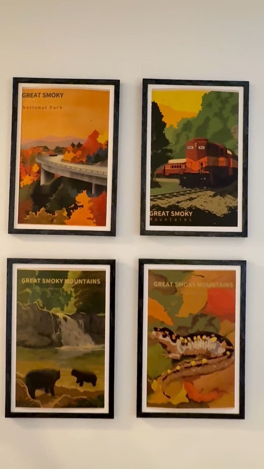 How cute is this four piece Great Smoky Mountains Print set? This was at the Ait B&B we rented last weekend in Asheville, NC! ⛰️🏔️

#LTKFamily #LTKTravel #LTKHome
