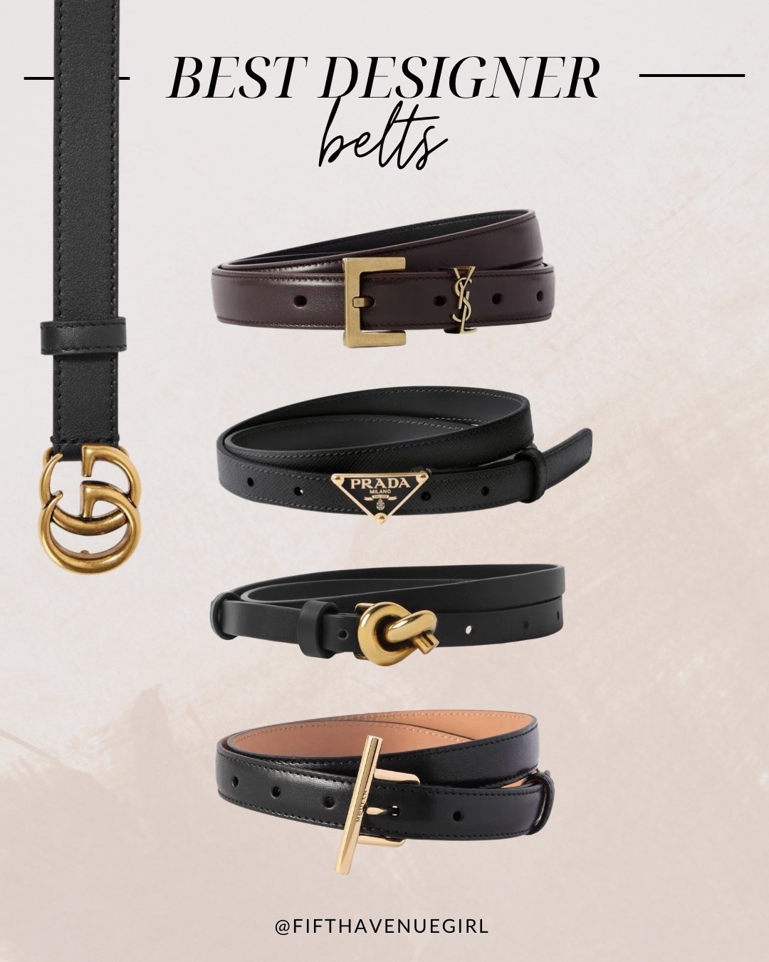 The belts that instantly elevate every outfit ✨ From the iconic Gucci GG Marmont to the timeless YSL Cassandre and Prada’s sleek triangle logo belt — these designer staples are worth the investment 🖤

#LTKjeans #LTKstyletip #LTKworkwear