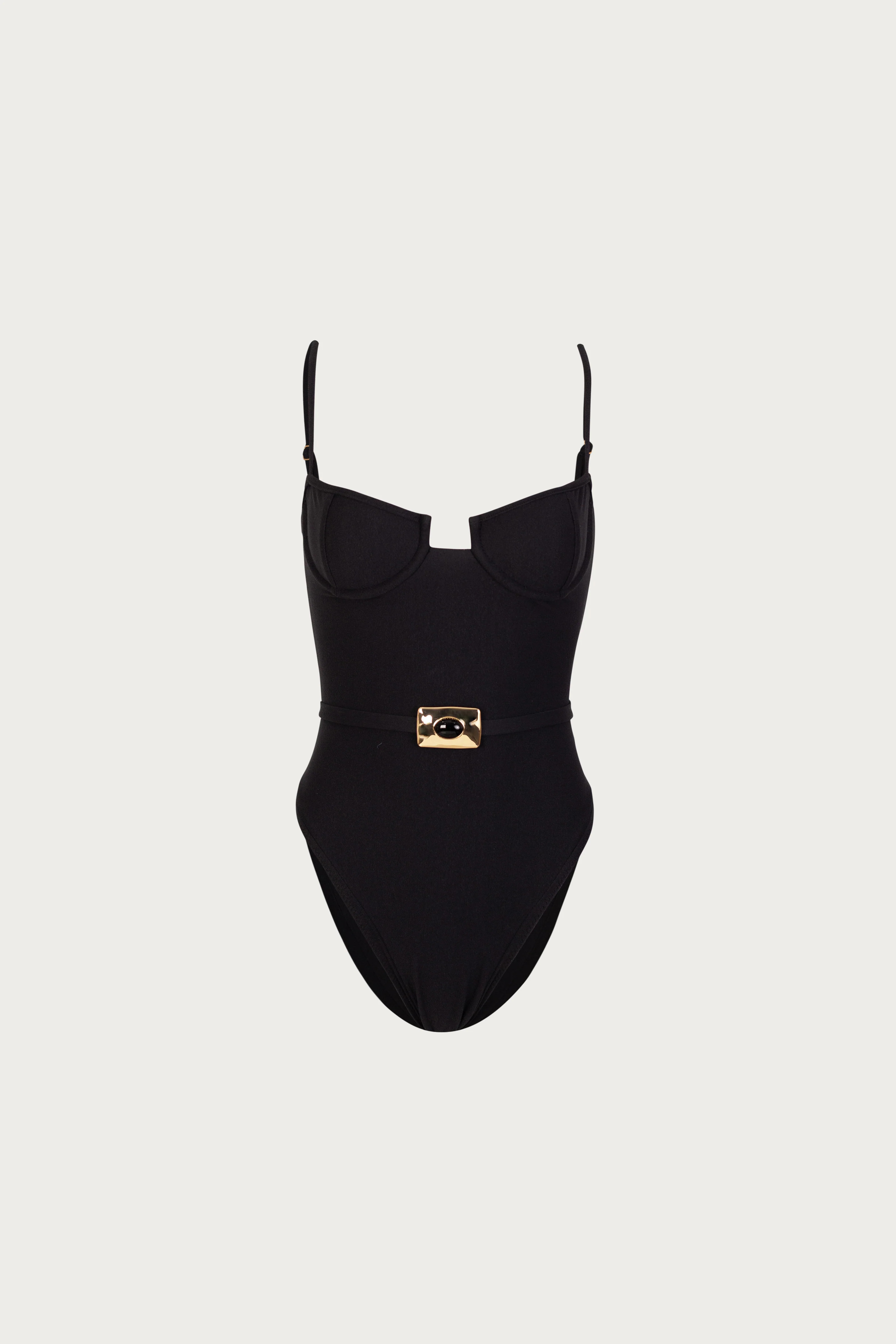 Hammer Stone One Piece (Faux Suede Black) | SAME