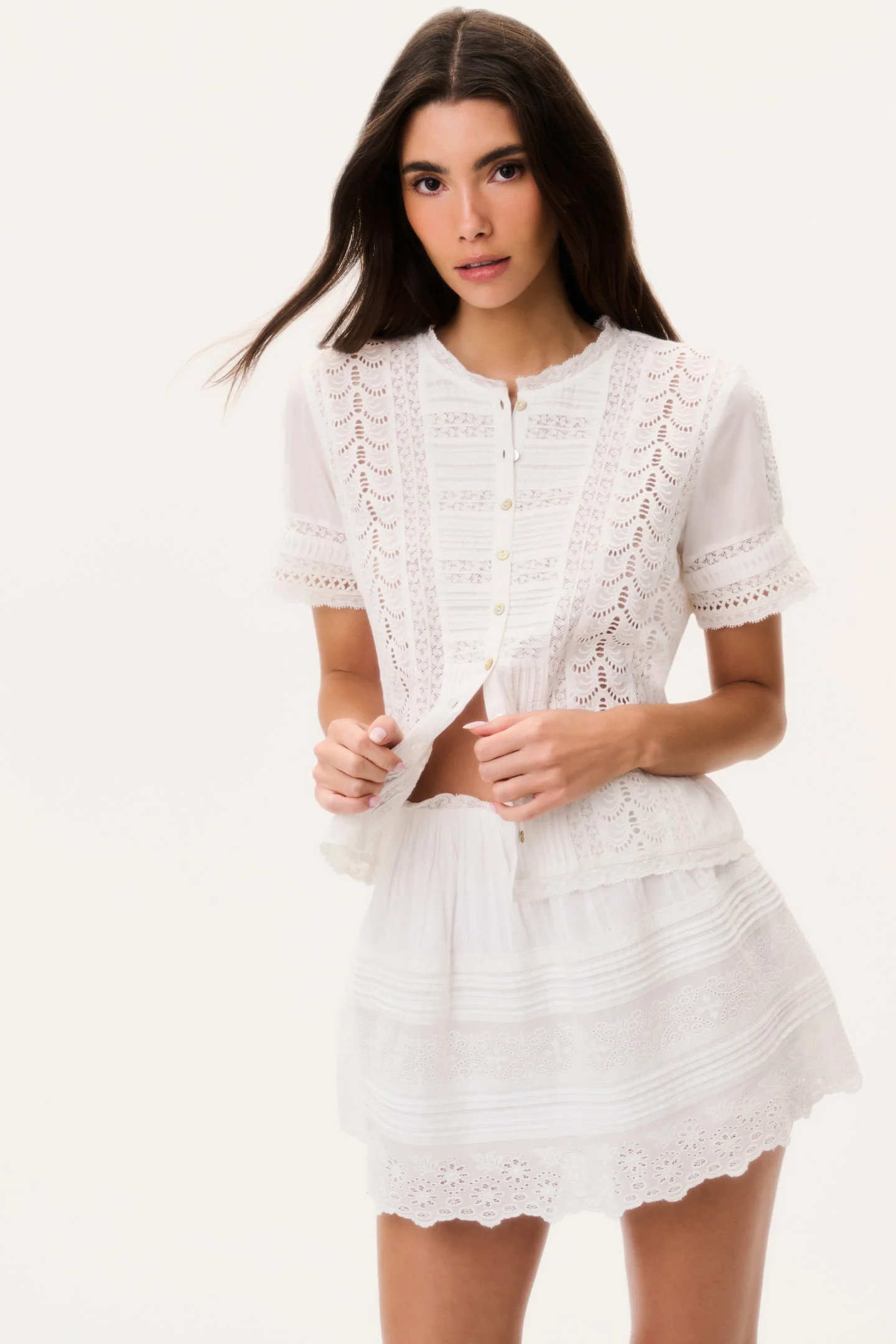 Ciela Cotton Victorian Top | LoveShackFancy