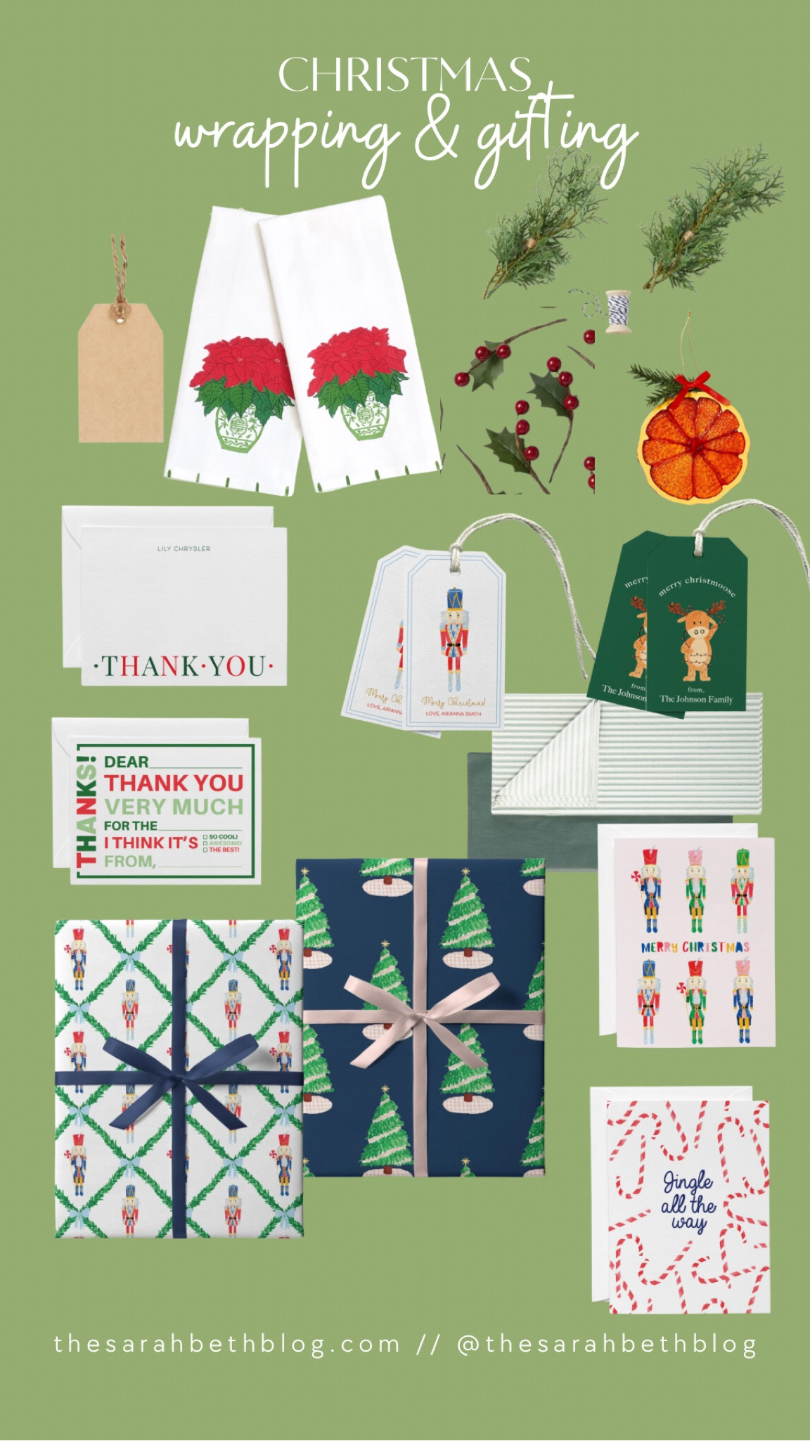 Christmas wrapping presents gifting wrapping paper thank you cards Christmas cards gift tags

#LTKHoliday #LTKSeasonal #LTKhome