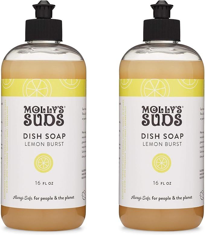 Molly's Suds Natural Liquid Dish Soap | Long-Lasting, Powerful Plant-Powered Ingedients | Herbal ... | Amazon (US)
