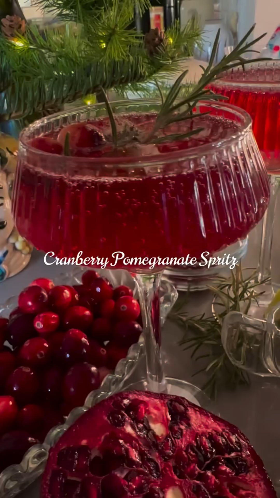 I went to make a simple pomegranate cocktail… then spotted cranberry pomegranate juice at the store and decided to give it a try. Best holiday decision I’ve made.
Add Prosecco and a pinch of edible Diamond Dust, and suddenly your drink sparkles like it’s ready for a party. I made it for Thanksgiving, and now I’m officially obsessed.
It’s simple, pretty, and tastes like holiday cheer in a glass.
The recipe is up on the blog now. Link in bio.  #holidaycocktails #cranberrypomegranate #spritz #holidayrecipe #cranberryspritz