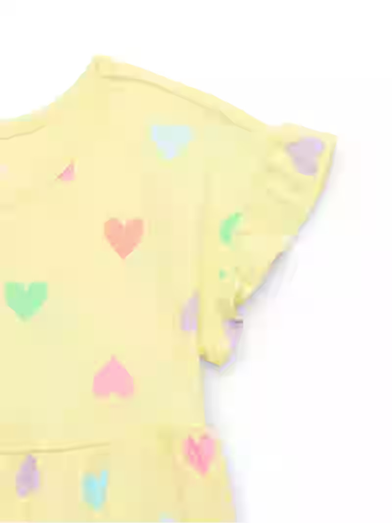 Garanimals Toddler Girl Print Dress with Short Ruffle Sleeves, Sizes 12M-5T - Walmart.com | Walmart (US)