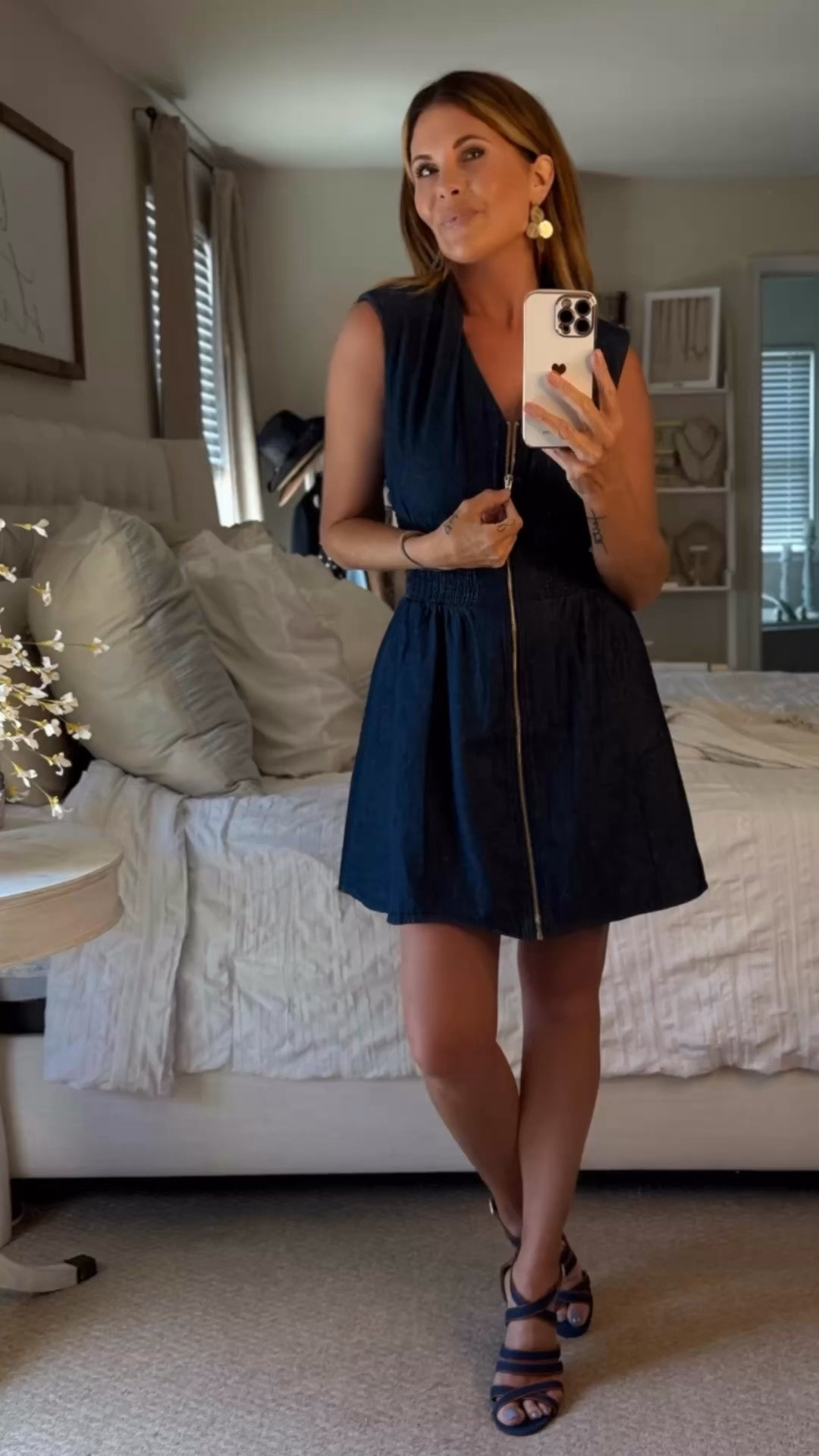 Oh this dress. 😍
True to size and comes in (3) colors

Heels (very old)

#LTKdayinmylife #LTKOver40