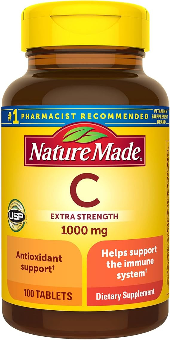 Nature Made Extra Strength Vitamin C 1000 mg, Dietary Supplement for Immune Support, 100 Tablets,... | Amazon (US)