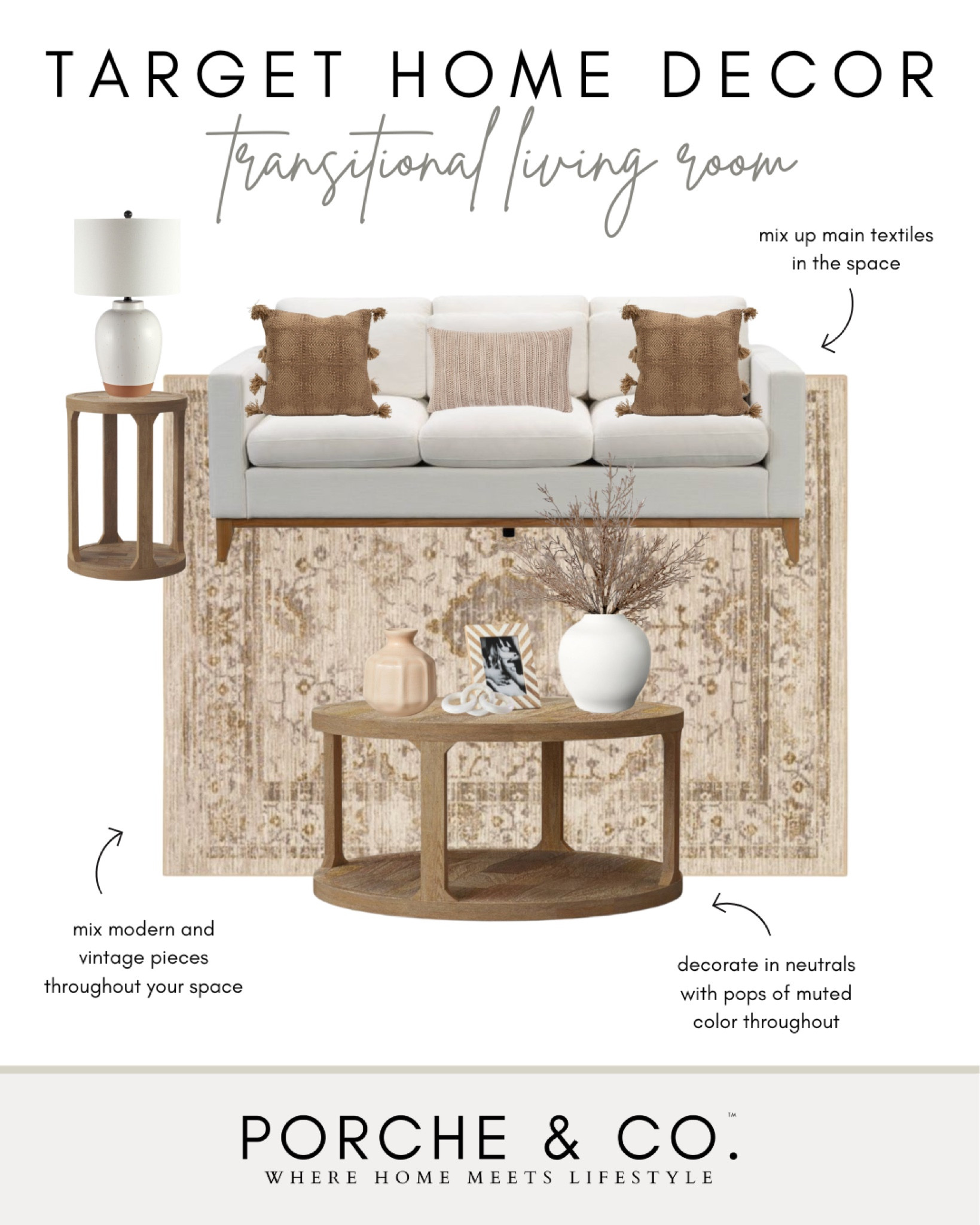 Design how to, Target home decor, Target home finds, curated Target living room, transitional living room, modern classic living room, vintage home decor, modern home decor #affordablehomedecor #moodboard

#LTKstyletip #LTKhome #LTKSeasonal