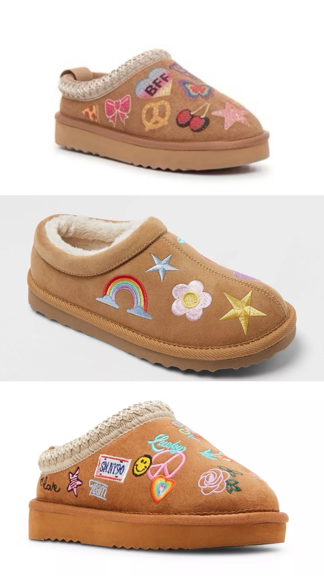 Tween girl gift ideas - patch ugg suede clog slippers 

#LTKKids #LTKFindsUnder50