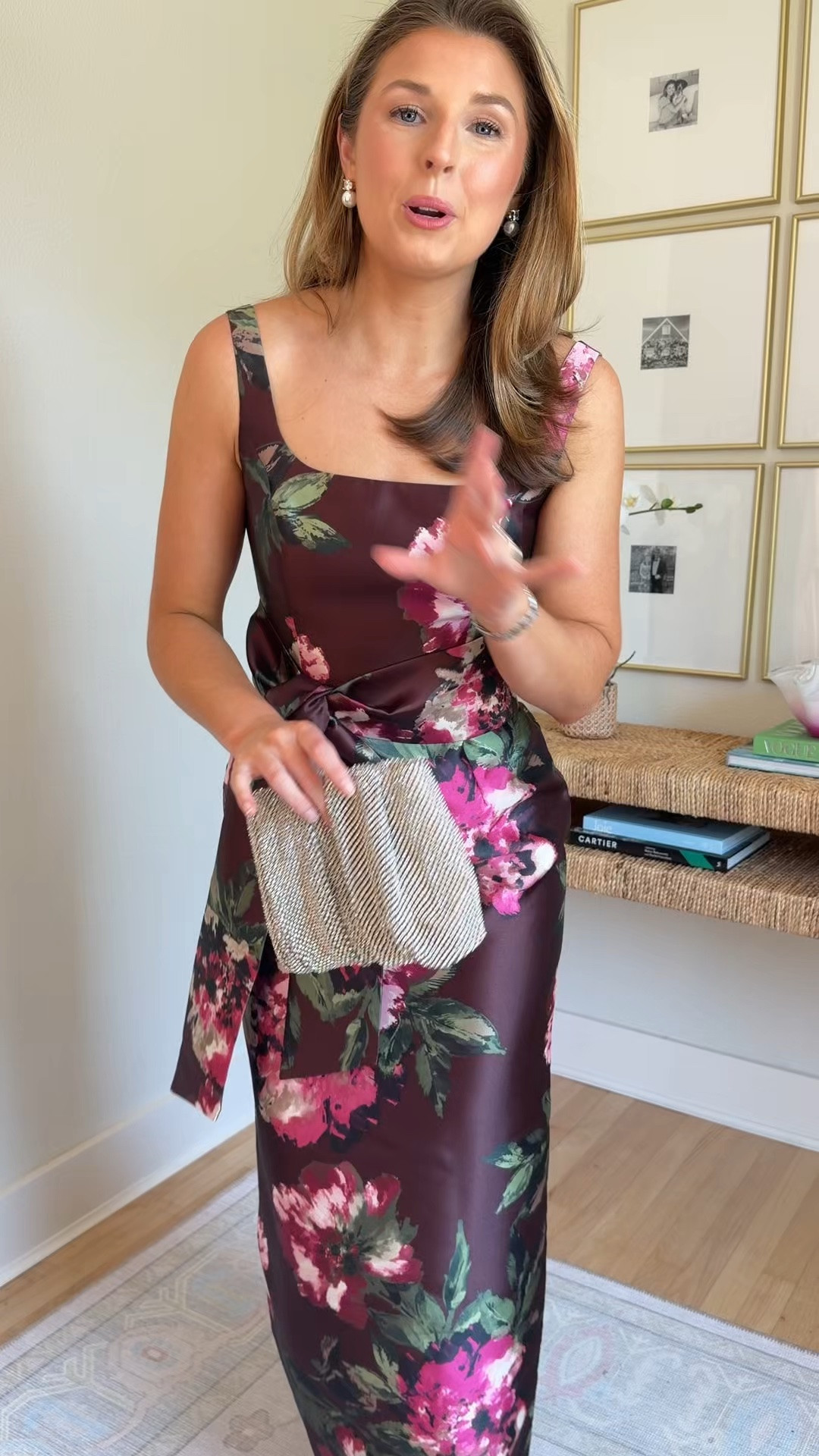 Classic fall wedding guest dress! Wearing a 2