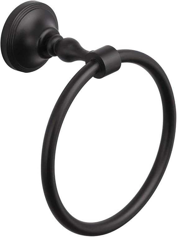 LKKL Hand Towel Holder Wall Mount, Towel Ring for Bathroom, Hand Towel Racks Bathroom Hardware Ac... | Amazon (US)