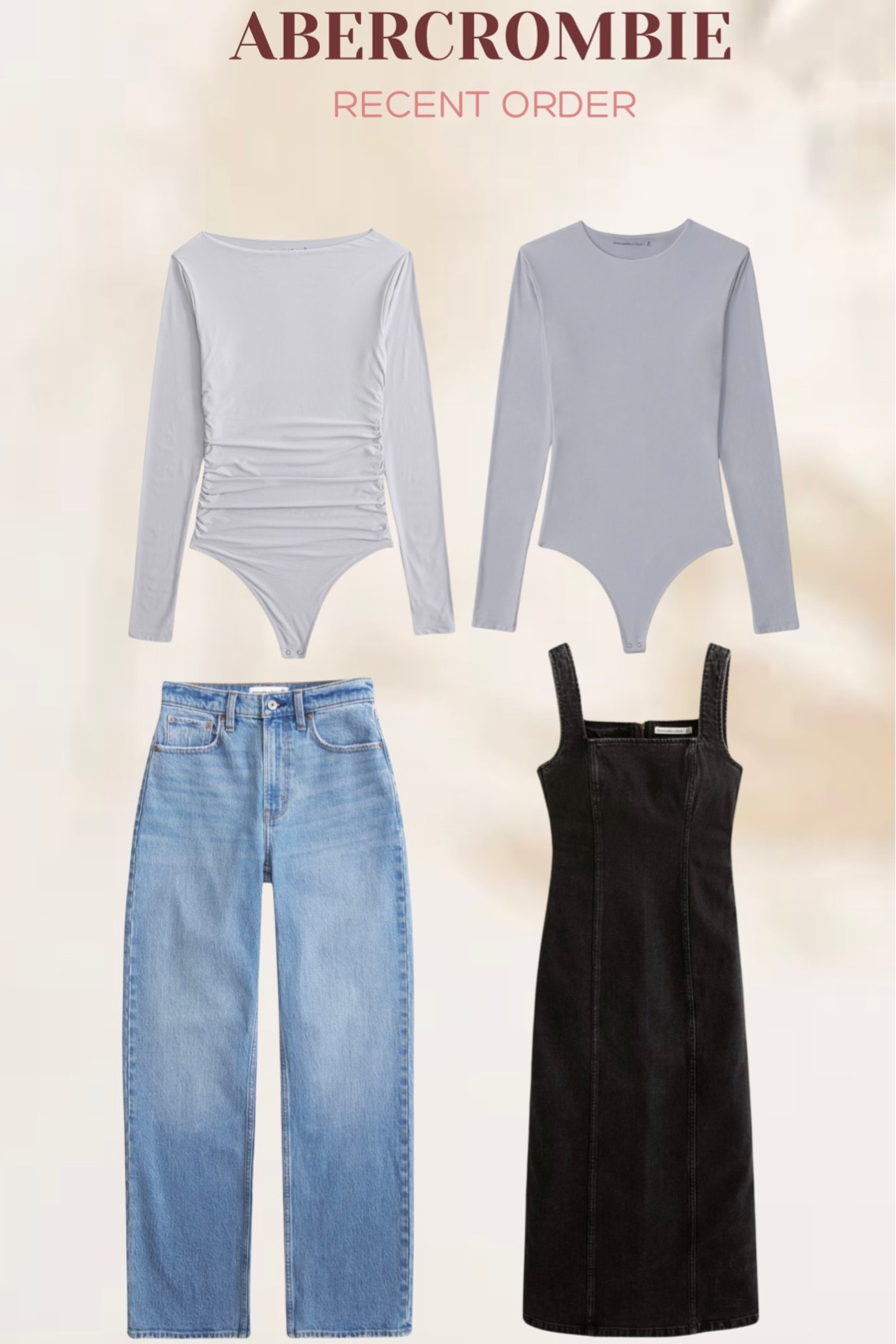 Recent Abercrombie order! All on sale!



#abercrombie
#onsale
#midsize
#plussize
#sale
#spring
#summer
#jeandress
#gray
#graybodysuit