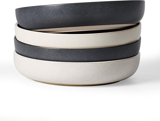 famiware Milkyway 33 oz Bowl Set, Pasta Bowls Set of 4, Salad Bowls, Double Reactive Glaze, Sturd... | Amazon (US)