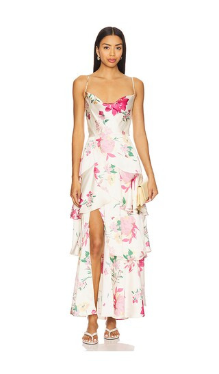 Rosalina Dress in Ivory Floral | Revolve Clothing (Global)