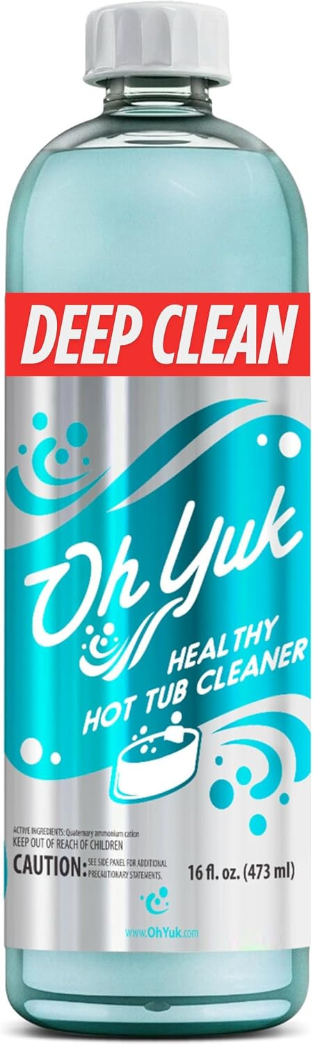 Oh Yuk Healthy Hot Tub Cleaner, The Most Effective Hot Tub Cleaner for Indoor and Outdoor Hot Tubs and Spas - 16 Ounces | Amazon (US)