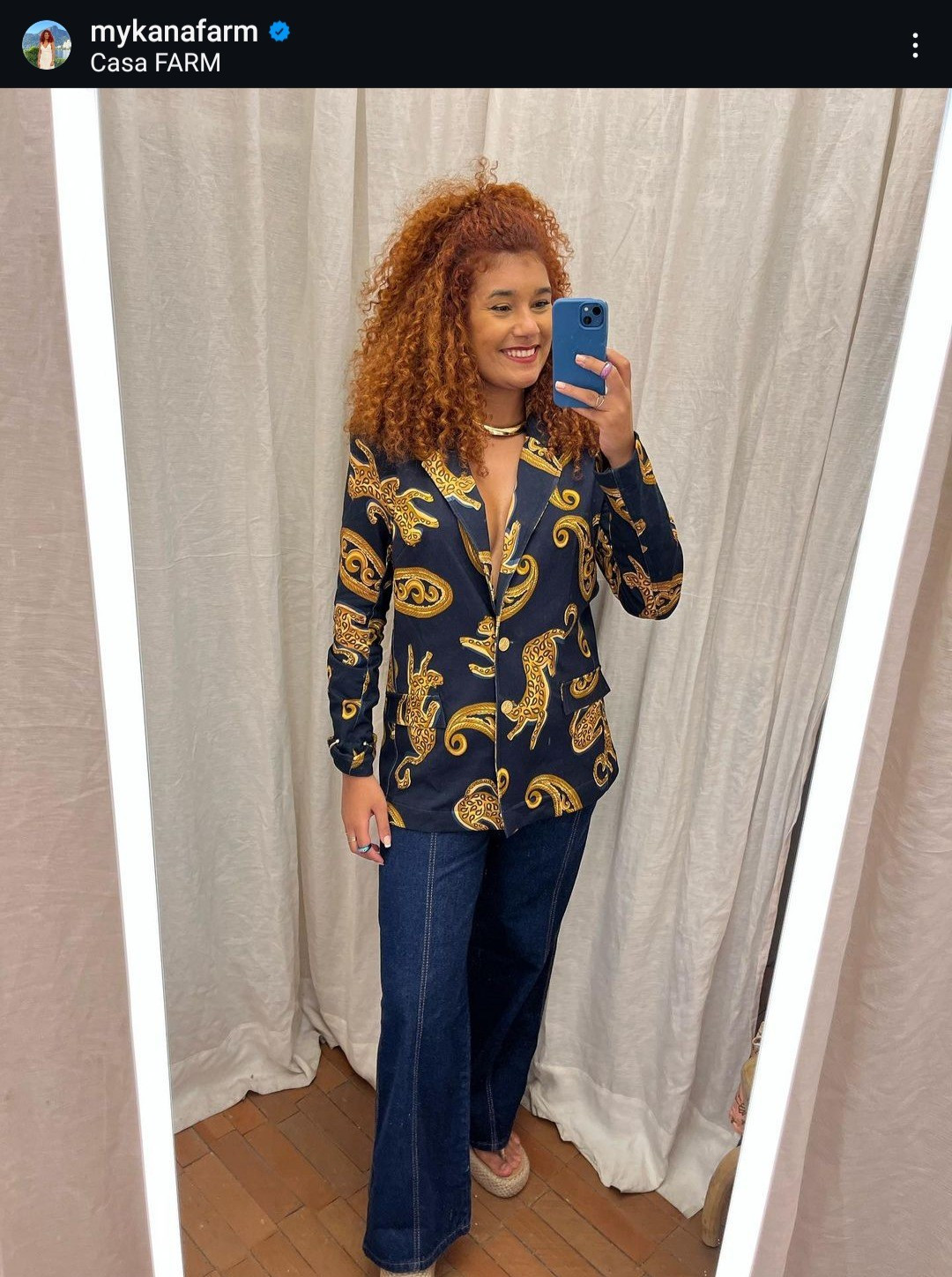 🇺🇸 Blazer Golden Ounce by FARM RIO🇧🇷 Blazer Onça de Ouro por FARM RIO

#LTKsalealert #LTKstyletip #LTKbrasil