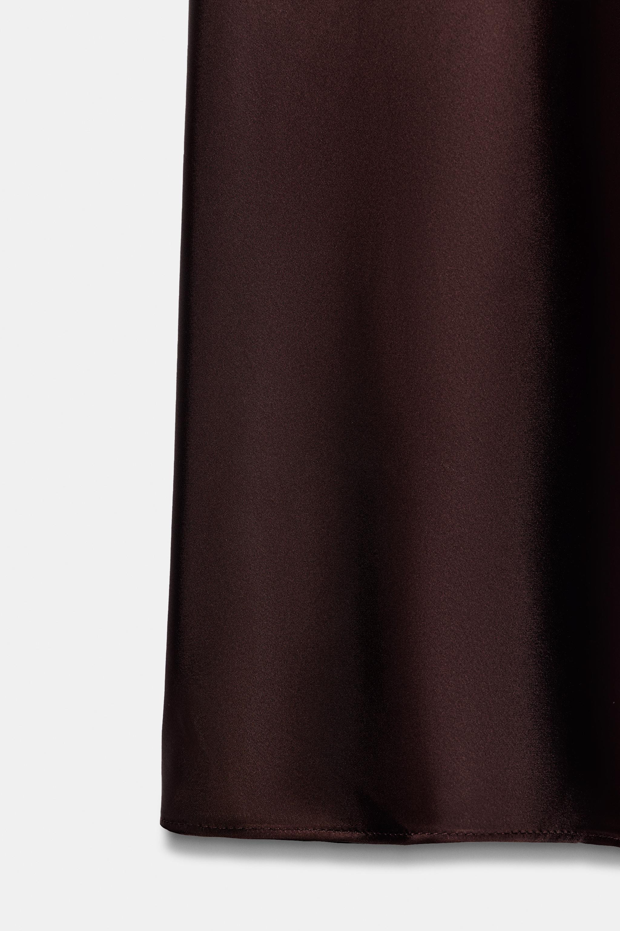 SATIN MIDI SKIRT | Zara US
