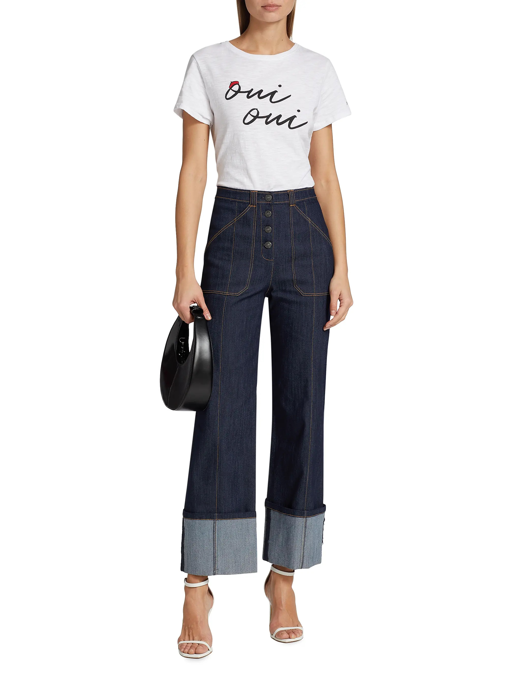 Benji Cuffed Wide-Leg Jeans | Saks Fifth Avenue