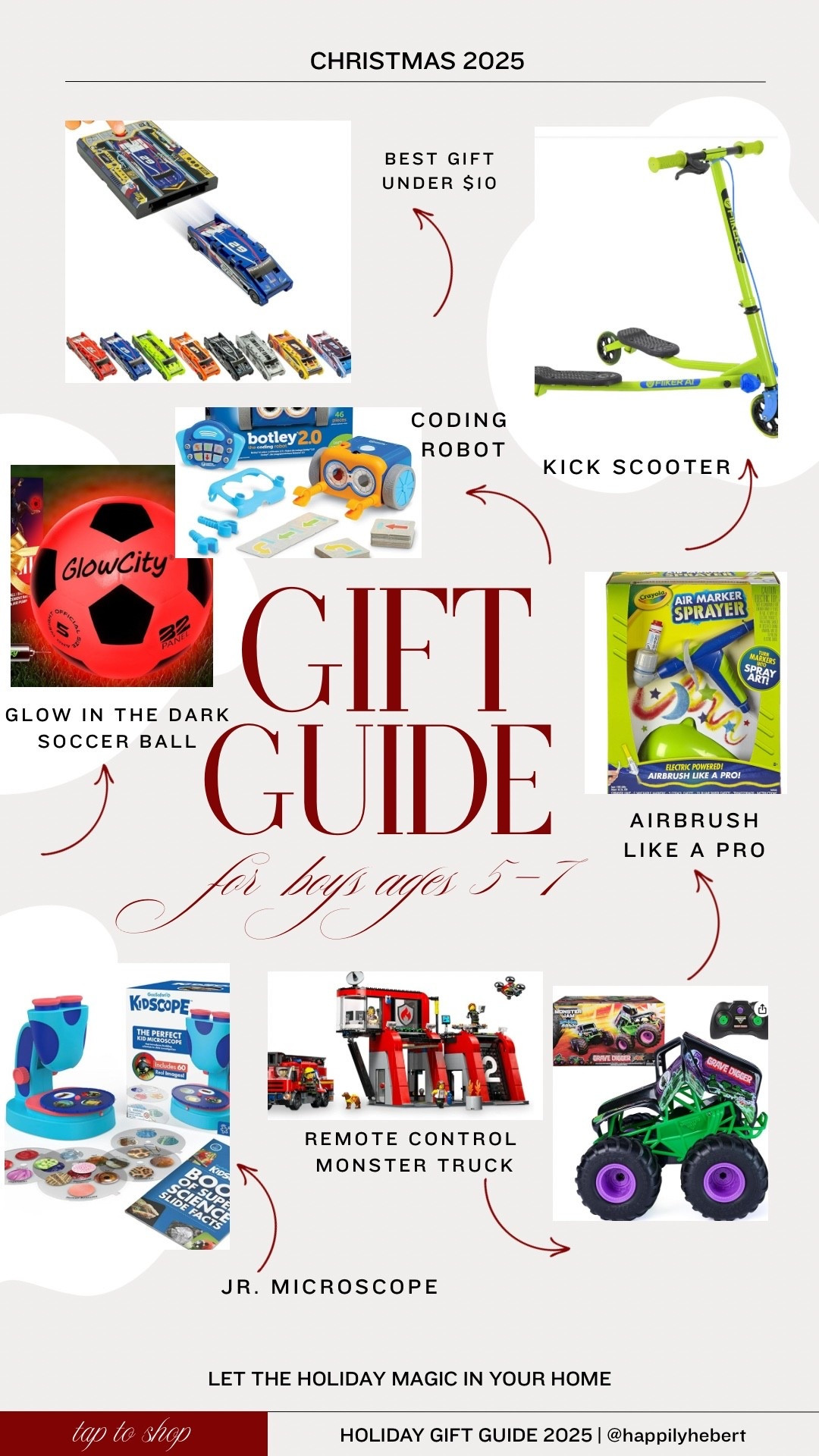 Christmas Gift guide for boys ages 5-7
30 great gift 🎁 ideas for boys ranging from under $10 to $200

#LTKGiftGuide #LTKCyberWeek #LTKSaleAlert