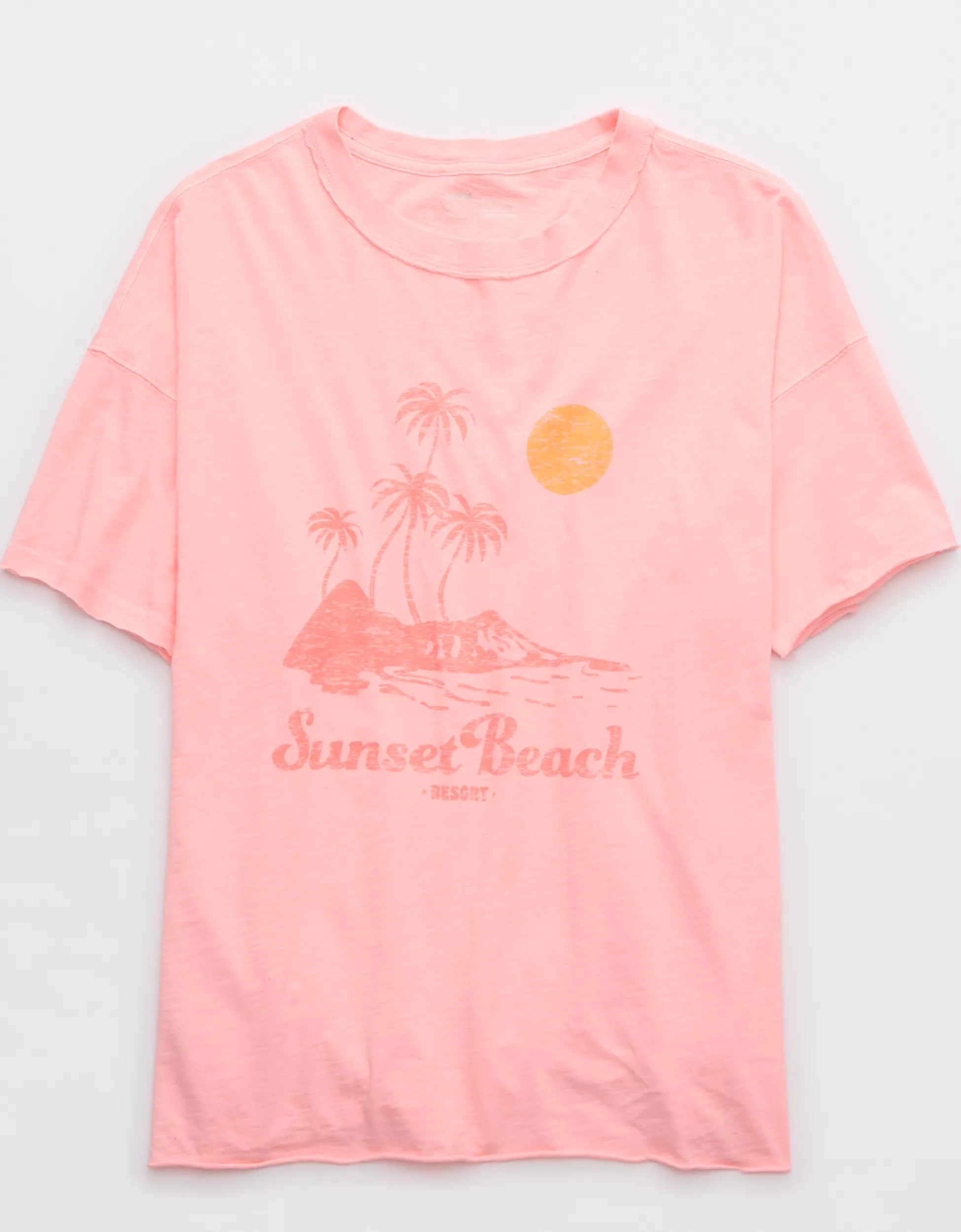 Aerie Graphic Oversized Boyfriend T-Shirt | Aerie