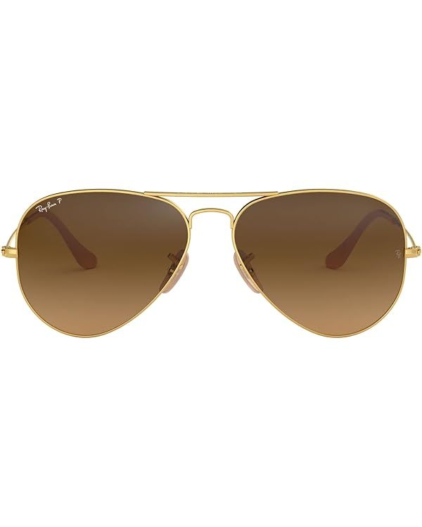 Ray-Ban Rb3025 Classic Polarized Aviator Sunglasses | Amazon (US)