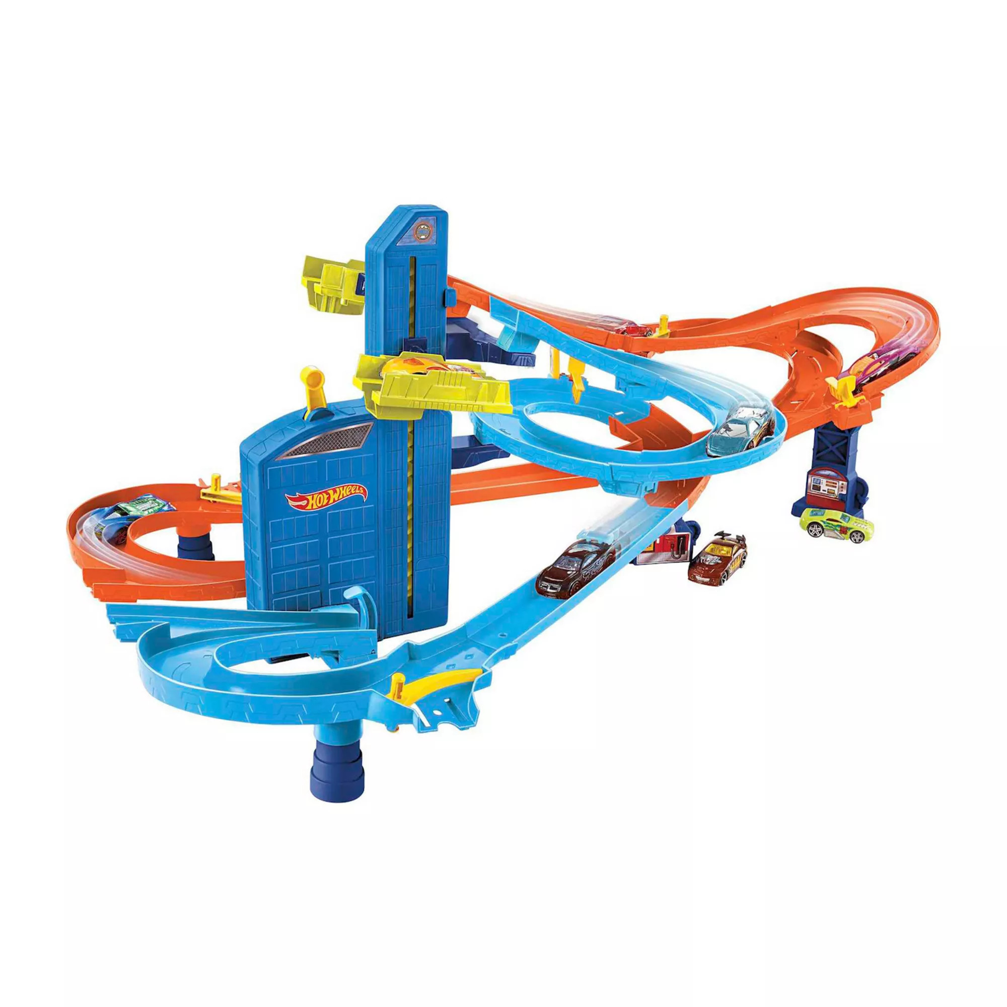 Hot Wheels Auto Lift Expressway Track and Toy Cars Playset | Kohl's