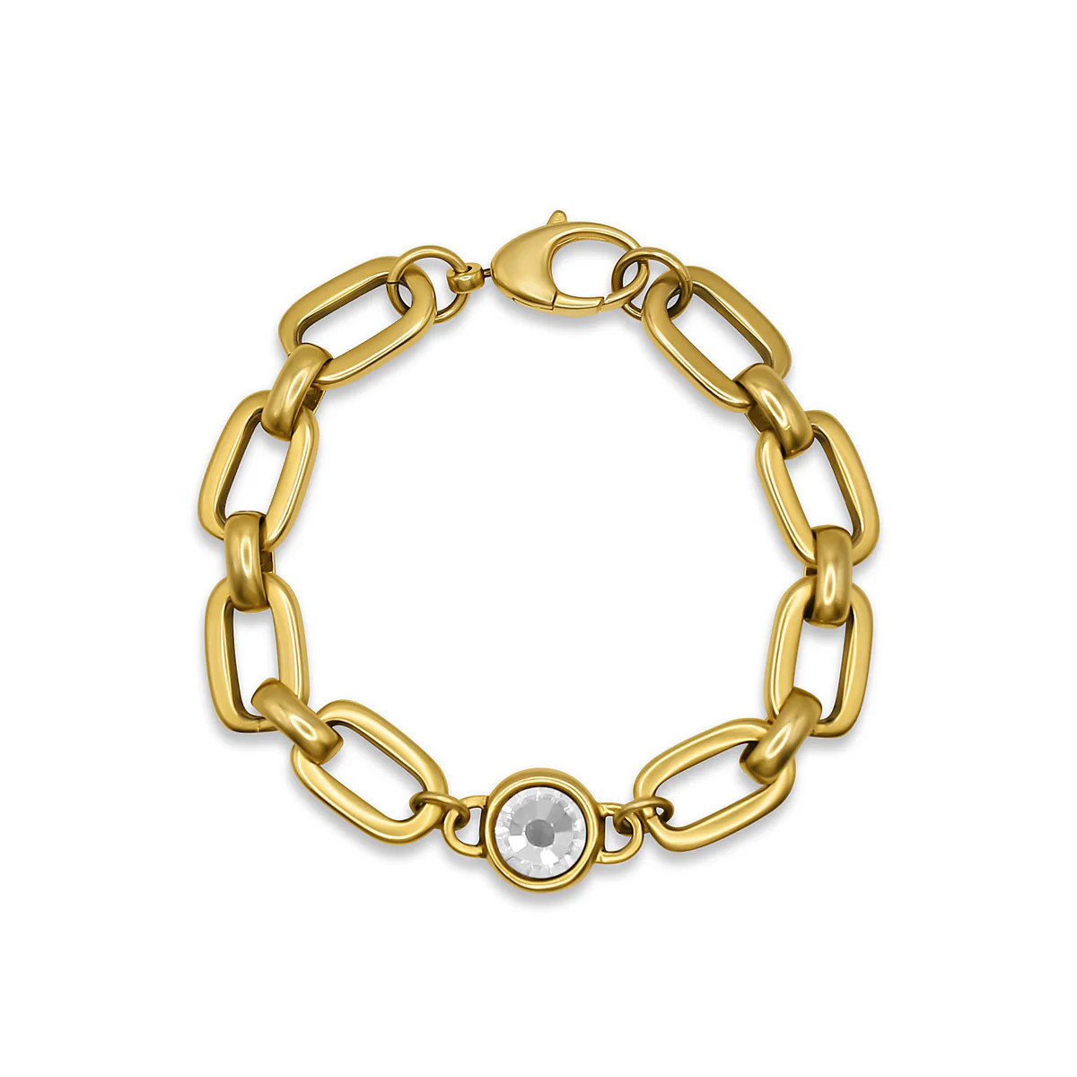 Conley Bracelet – Gold Chain with CZ Accent | Bowood Lane | Bowood Lane